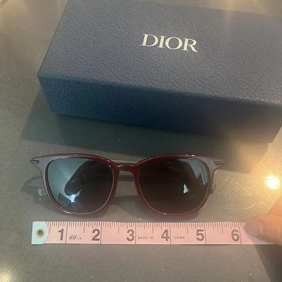 Dior homme tinted burgundy sunglasses - Picture 11 of 11
